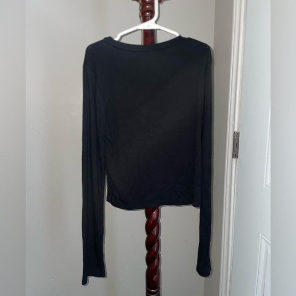 Wild Fable Black Crop Top with Red Heart - Picture 7 of 9